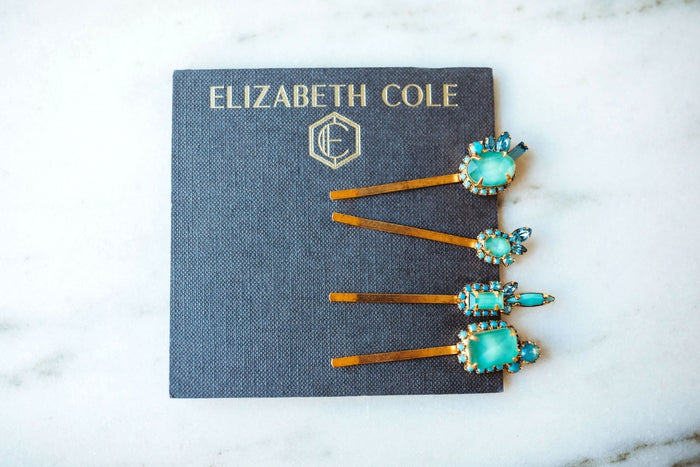 Elizabeth Cole Bunny Hair Accessories Turquoise