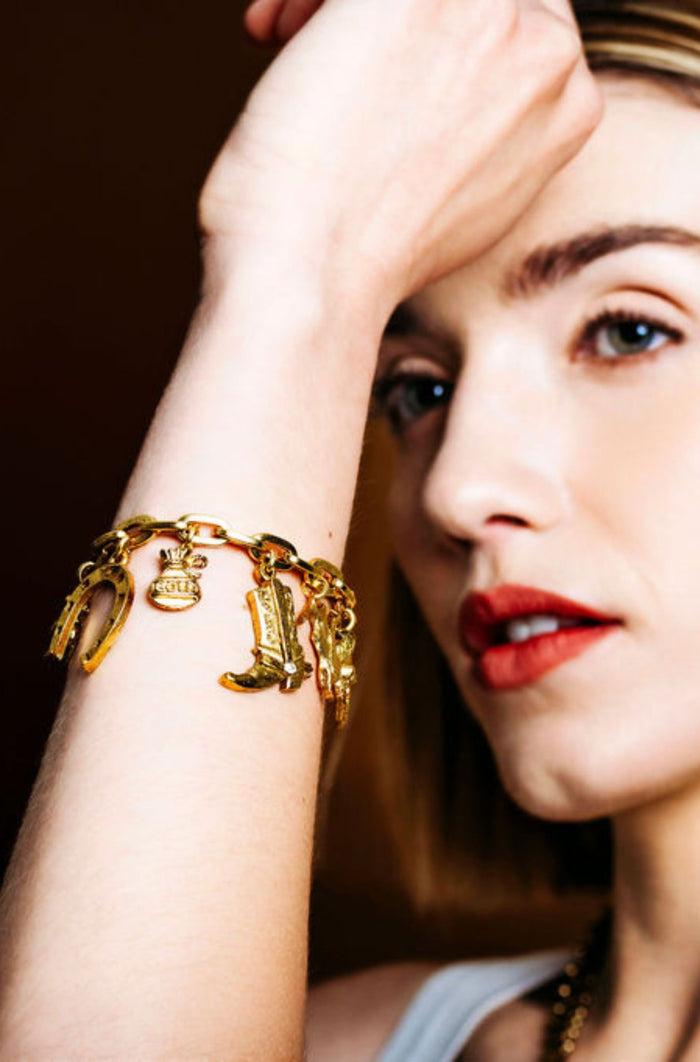 Elizabeth Cole Caballo Bracelet Gold