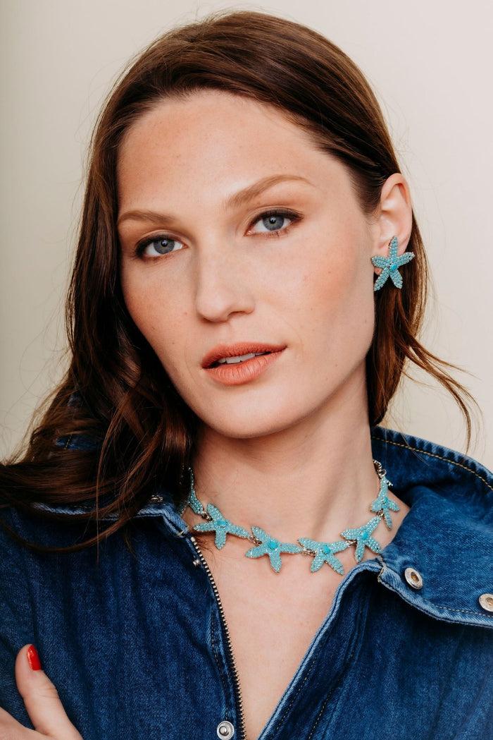 Elizabeth Cole Caitlin Earrings Crystal