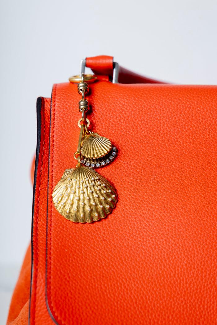 Elizabeth Cole Calico Bag Charm Gold