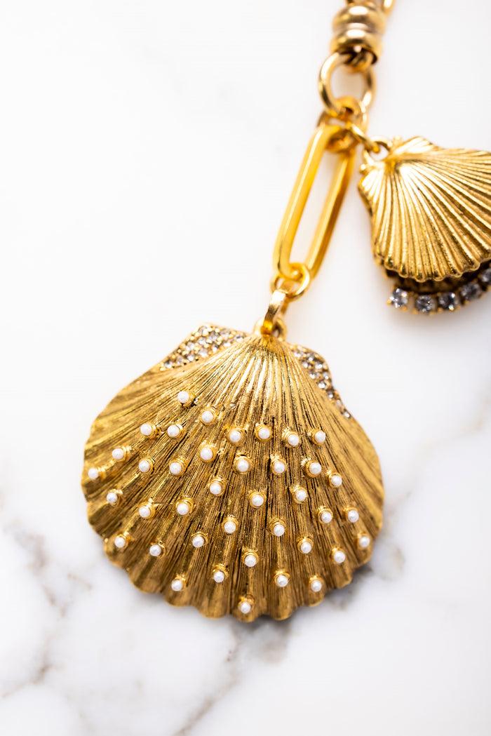 Elizabeth Cole Calico Bag Charm Gold