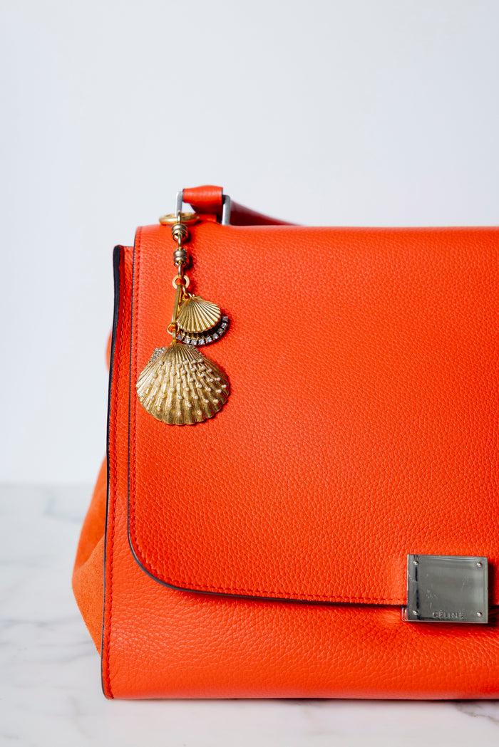 Elizabeth Cole Calico Bag Charm Gold