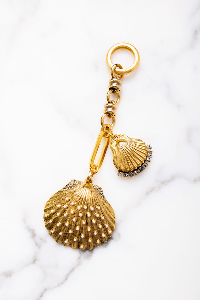 elizabeth cole Calico Bag Charm Gold