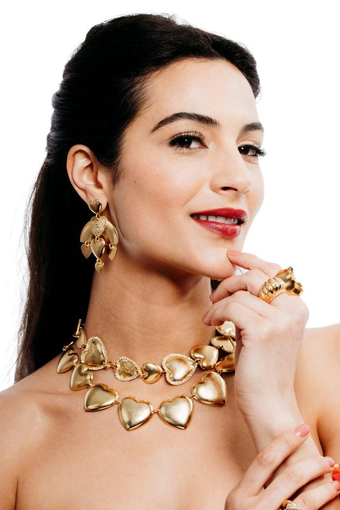 Elizabeth Cole Cara Earrings Gold