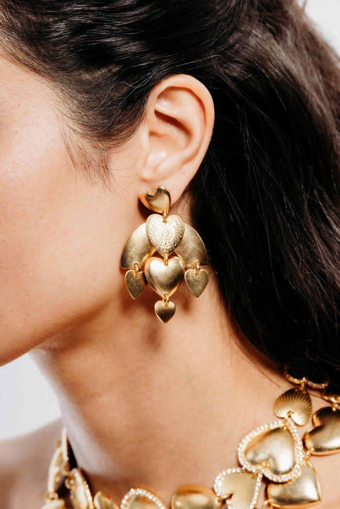 Elizabeth Cole Cara Earrings Gold
