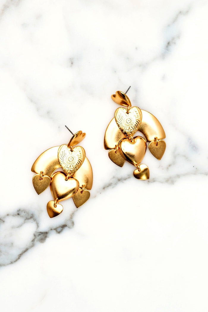 elizabeth cole Cara Earrings Gold