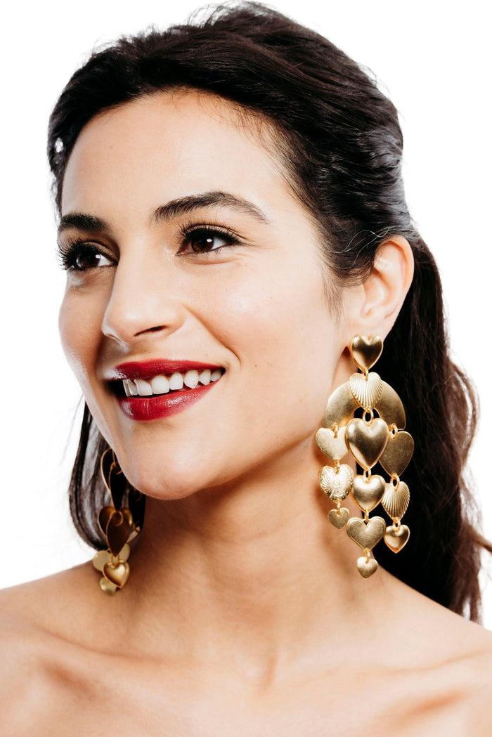 Elizabeth Cole Carissa Earrings Gold