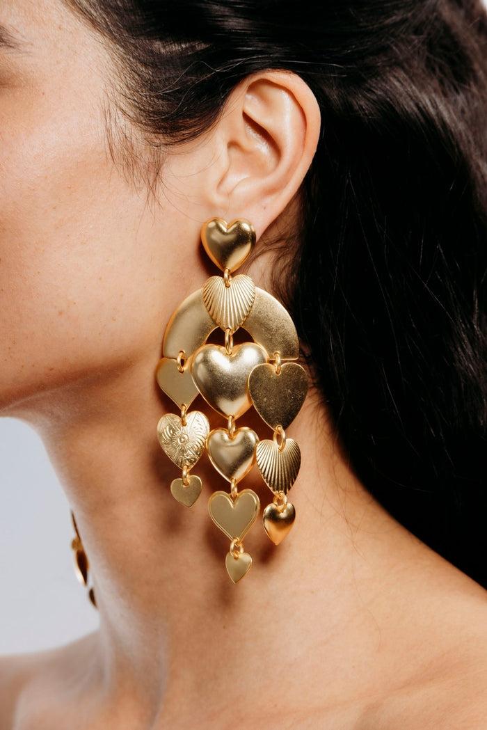 Elizabeth Cole Carissa Earrings Gold