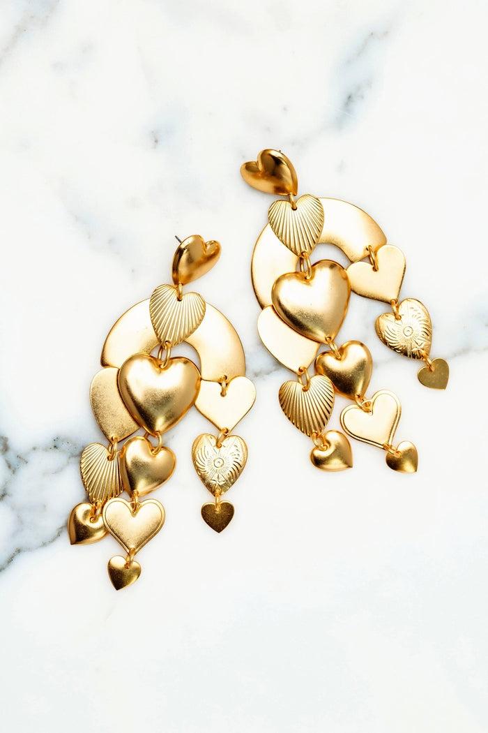 elizabeth cole Carissa Earrings Gold