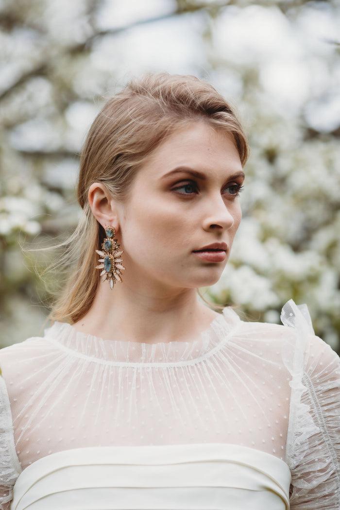 Elizabeth Cole Carmella Earrings Blush
