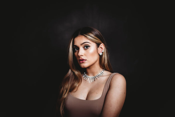 Elizabeth Cole Channing Necklace Crystal