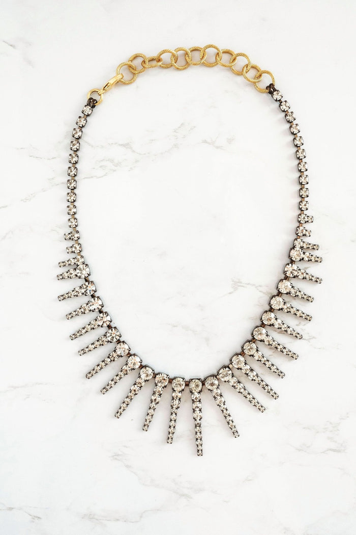Elizabeth Cole Channing Necklace Crystal