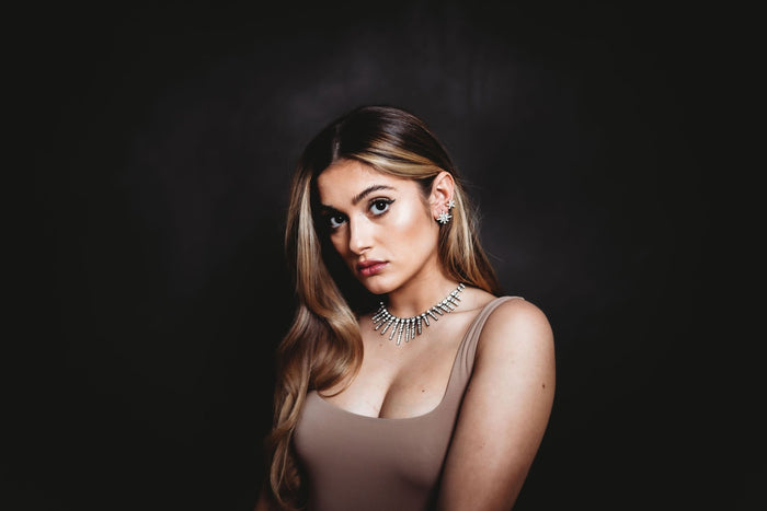 Elizabeth Cole Channing Necklace Crystal