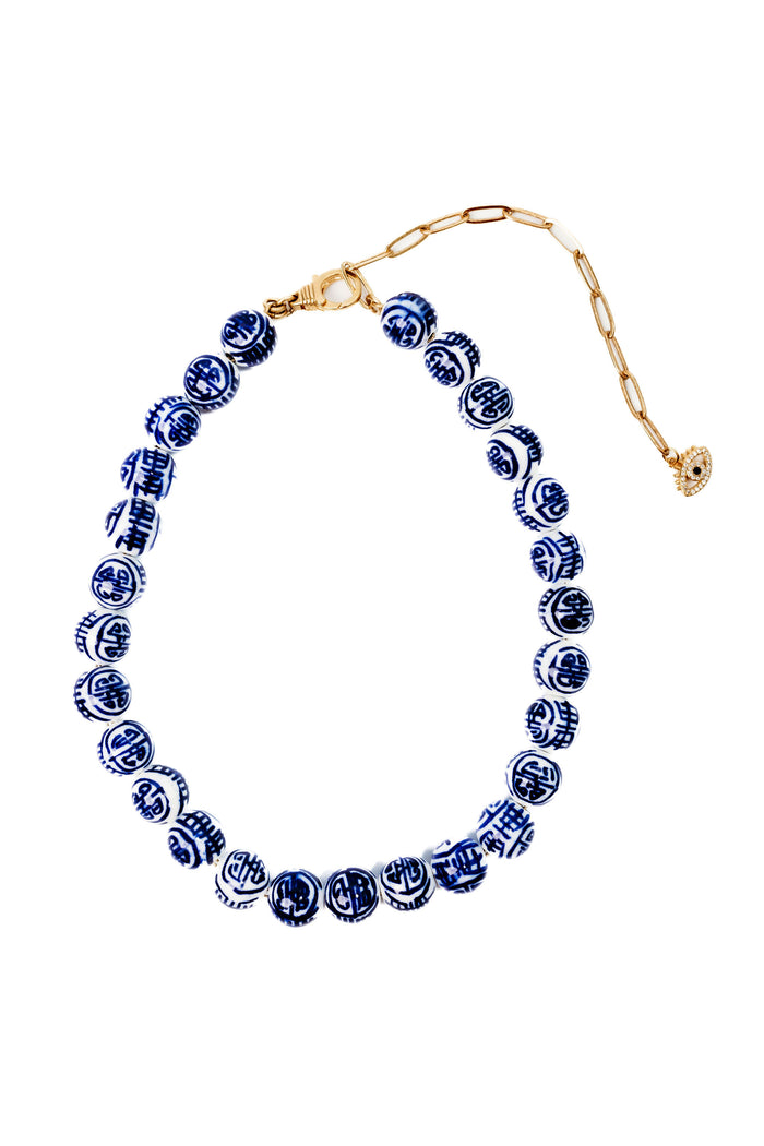 Elizabeth Cole Charla Necklace Blue