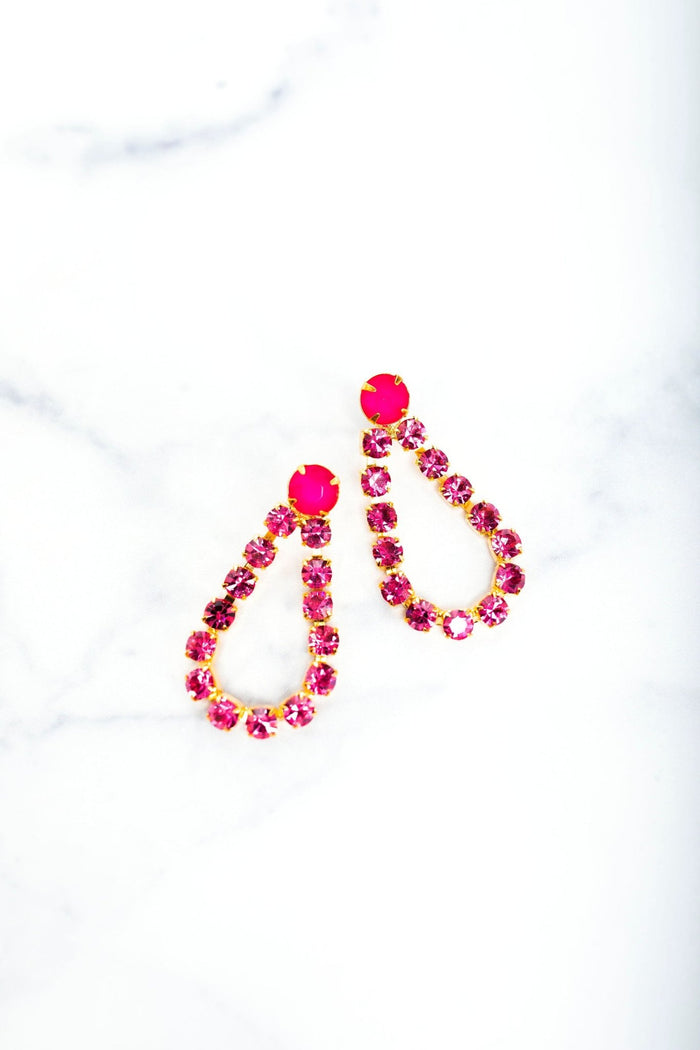 elizabeth cole Charlotte Earrings Pink