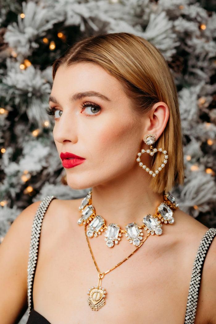 Elizabeth Cole Cherish Earrings White