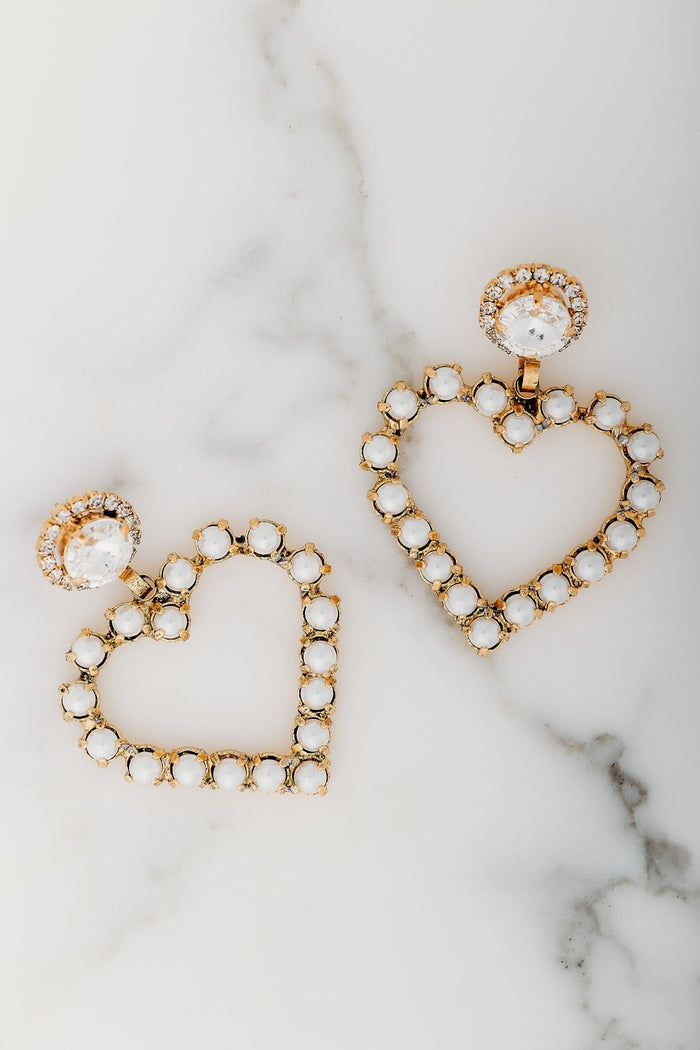 elizabeth cole Cherish Earrings White