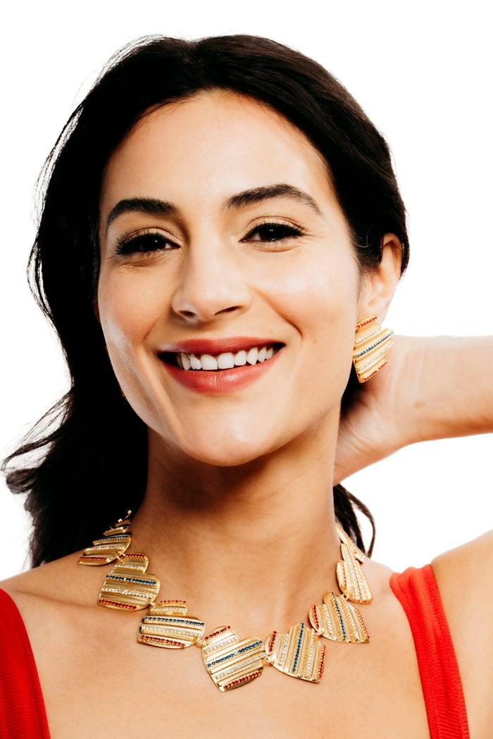 Elizabeth Cole Cheyenne Necklace Patriotic