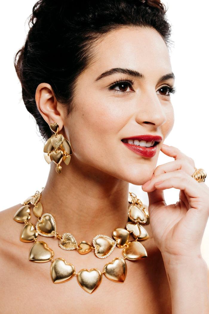 Elizabeth Cole Chrysilla Necklace Silver