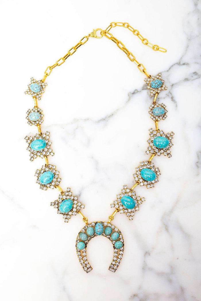 elizabeth cole Clarisse Necklace Green