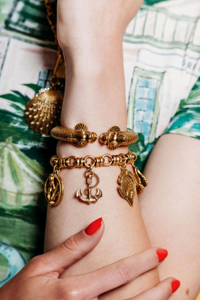 Elizabeth Cole Cockle Bracelet Gold