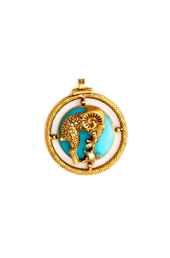 elizabeth cole Colorful Zodiac Charm Aquarius