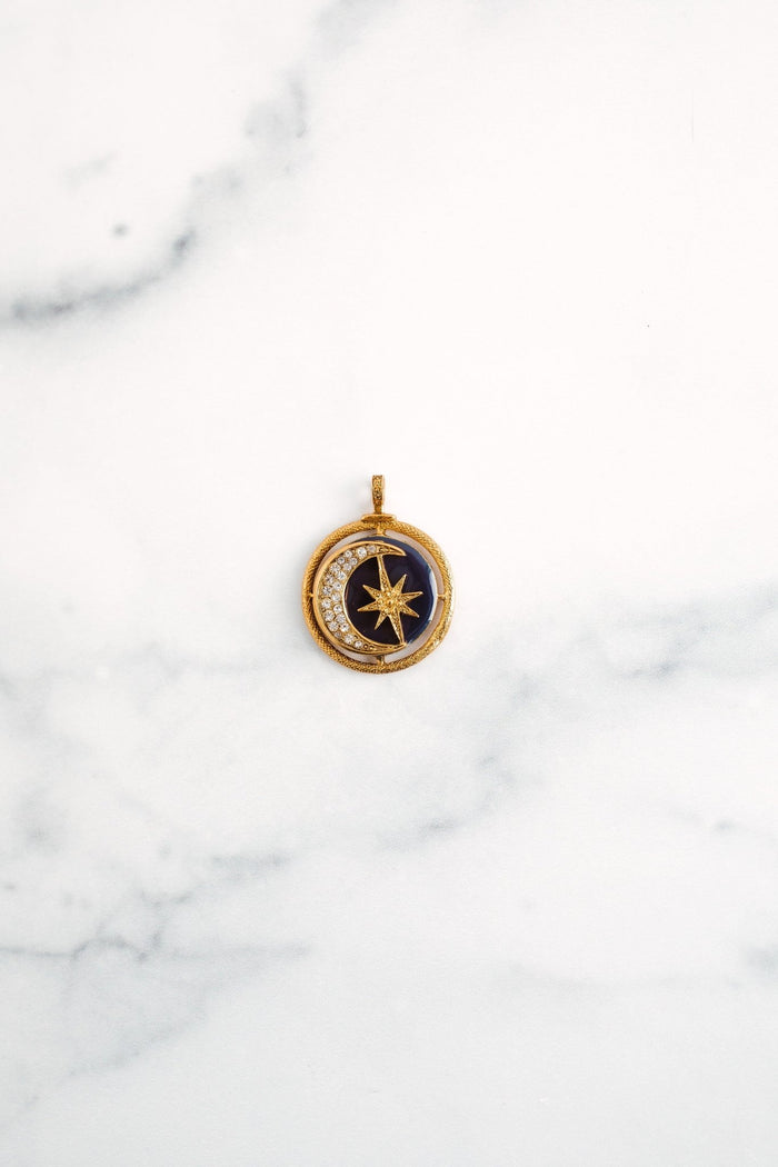 Elizabeth Cole Crescent Moon Blue