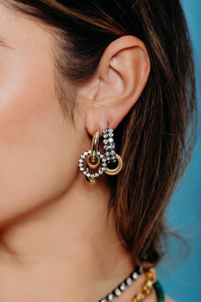 Elizabeth Cole Cynda Earrings Crystal