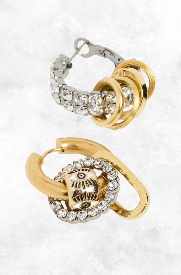 Elizabeth Cole Cynda Earrings Crystal