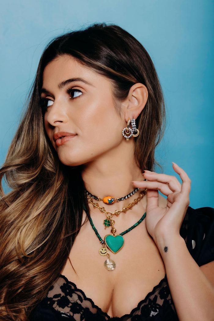 Elizabeth Cole Cynda Earrings Crystal