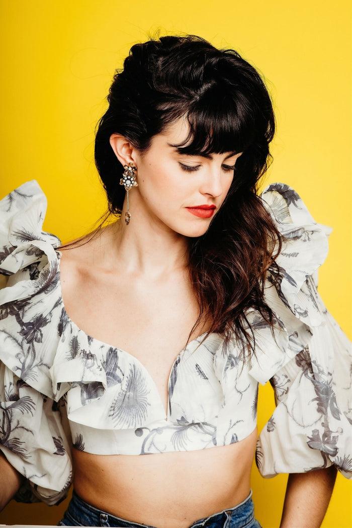 Elizabeth Cole Cythia Earrings Blue