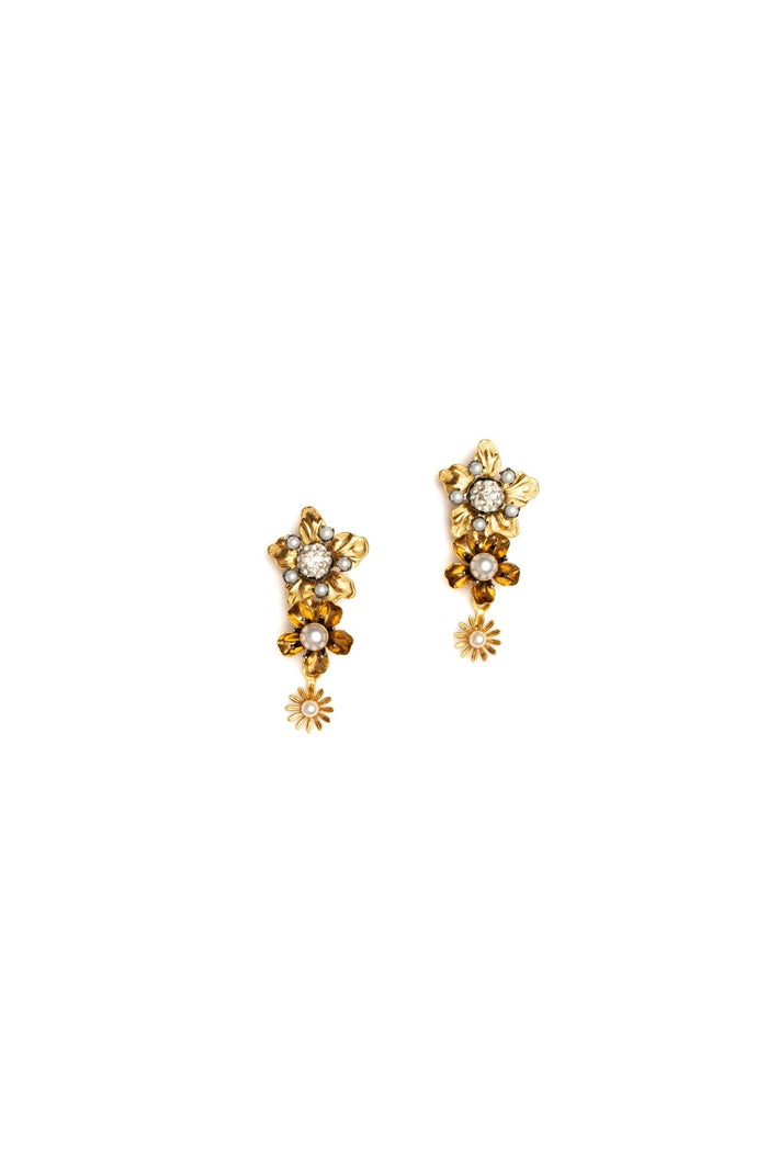 Elizabeth Cole Dahlita Earrings Crystal