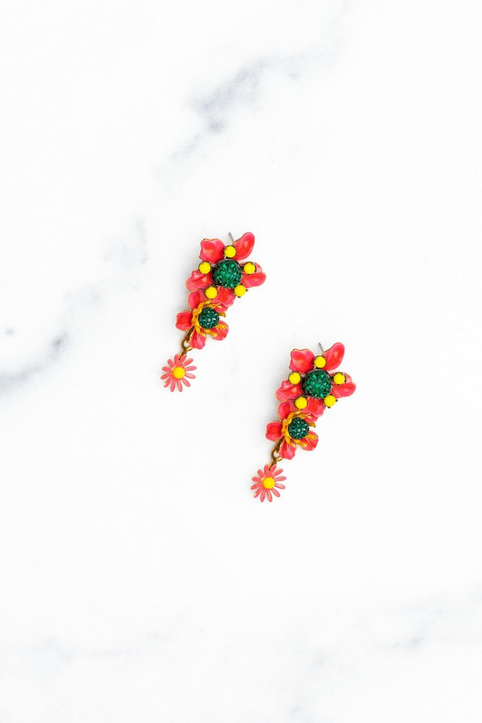 Elizabeth Cole Dahlita Earrings Crystal