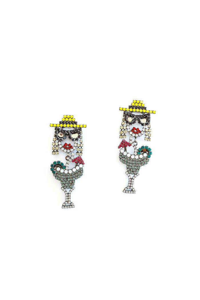 Elizabeth Cole Daiquiri Earrings Multi
