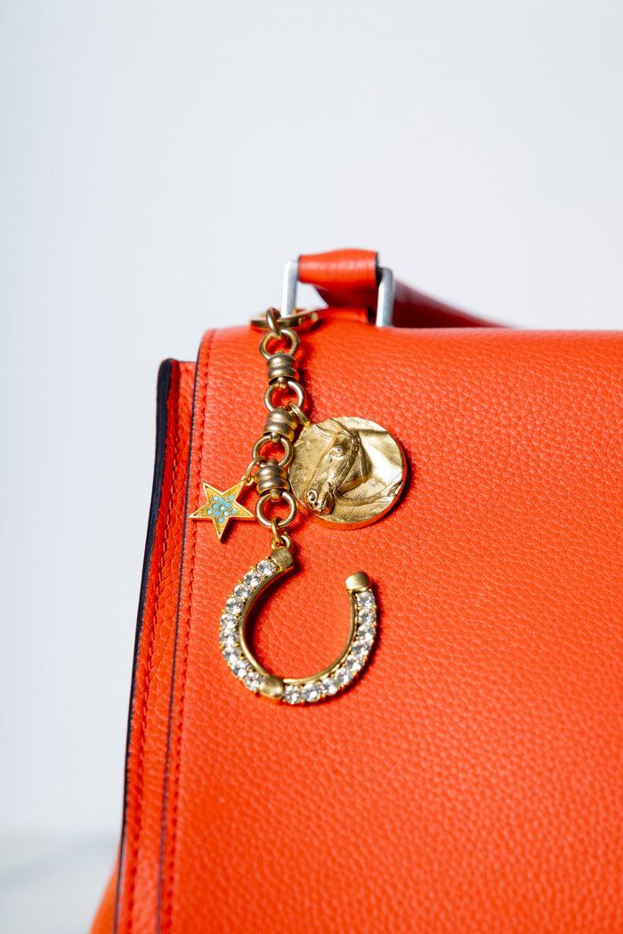 Elizabeth Cole Dakota Bag Charm Crystal