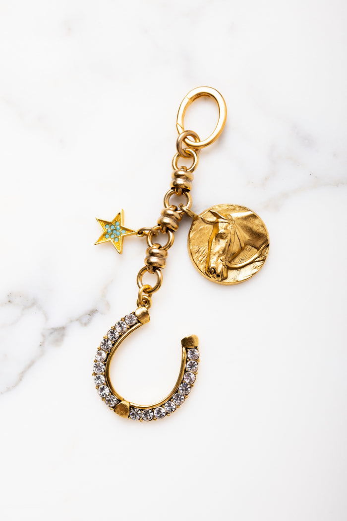 elizabeth cole Dakota Bag Charm Crystal