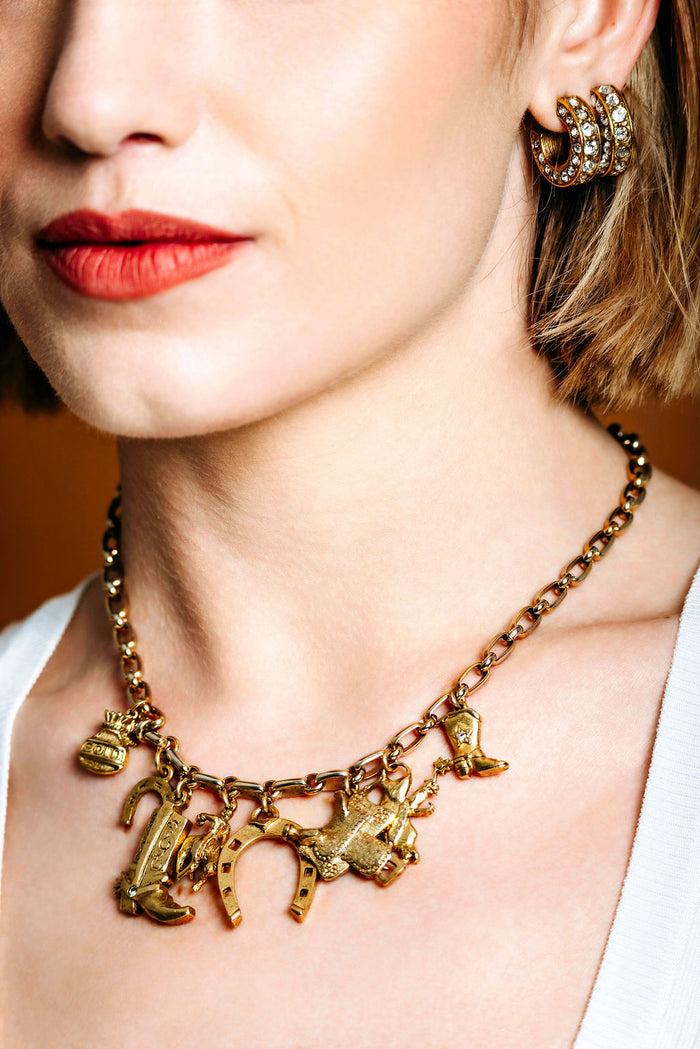 Elizabeth Cole Dakota Necklace Gold