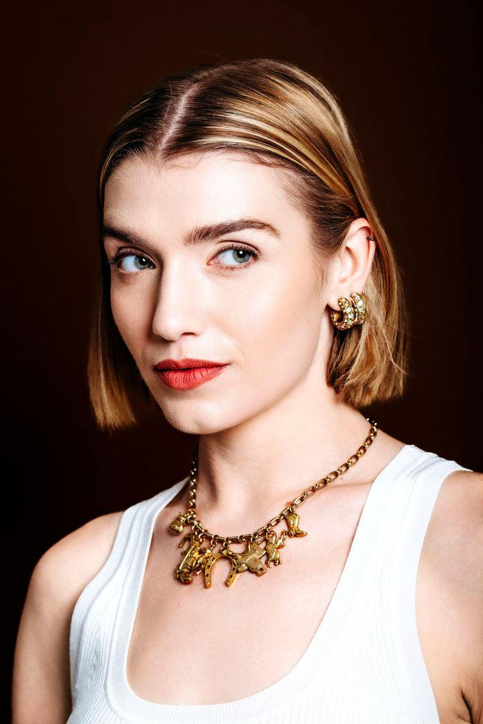 Elizabeth Cole Dakota Necklace Gold