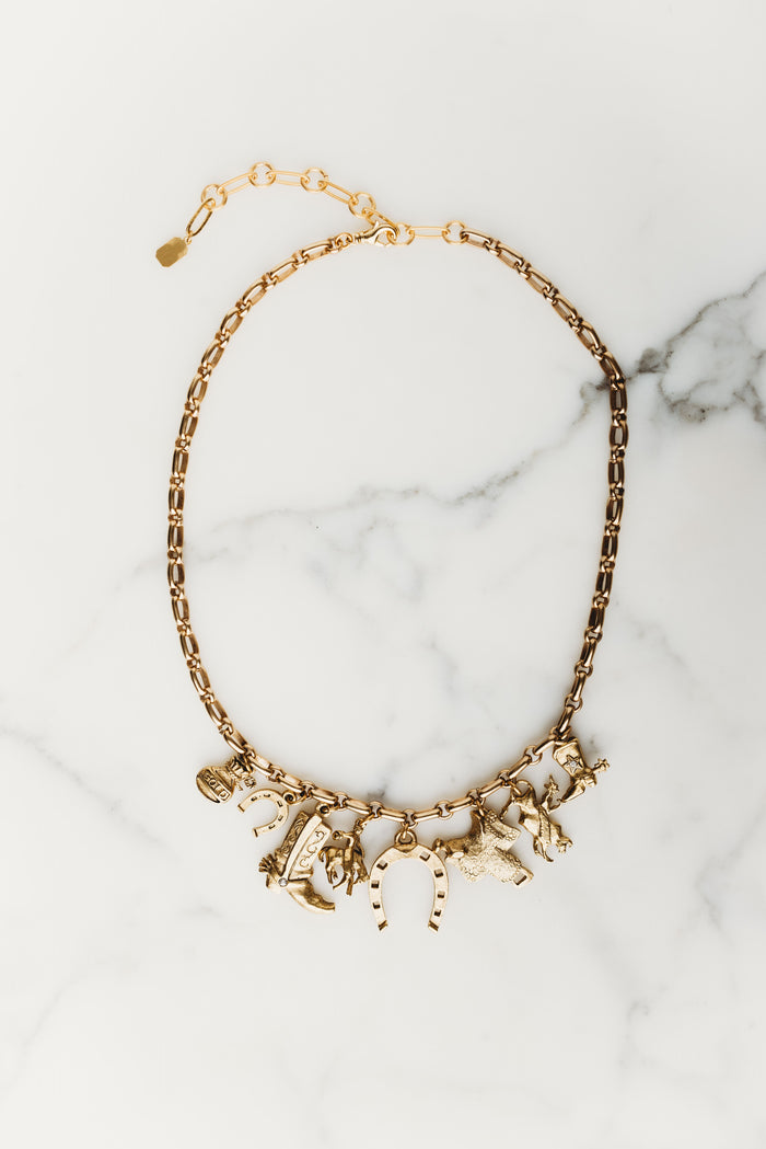 elizabeth cole Dakota Necklace Gold
