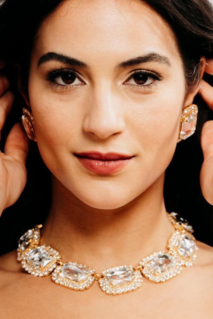 Elizabeth Cole Danika Necklace Crystal