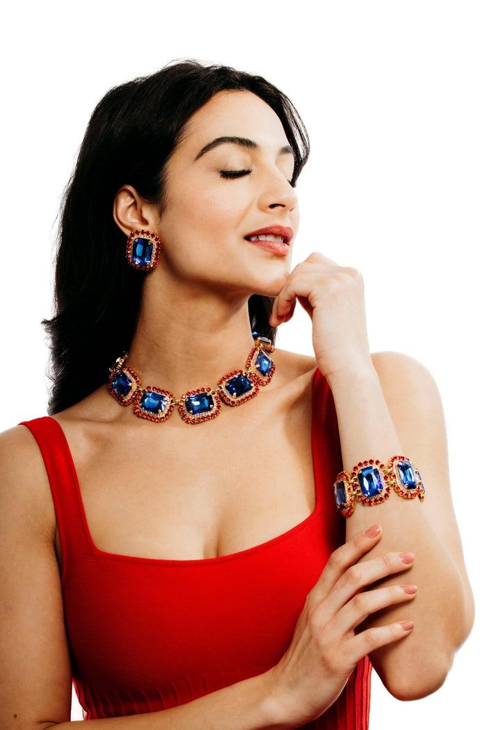 Elizabeth Cole Danika Necklace Crystal