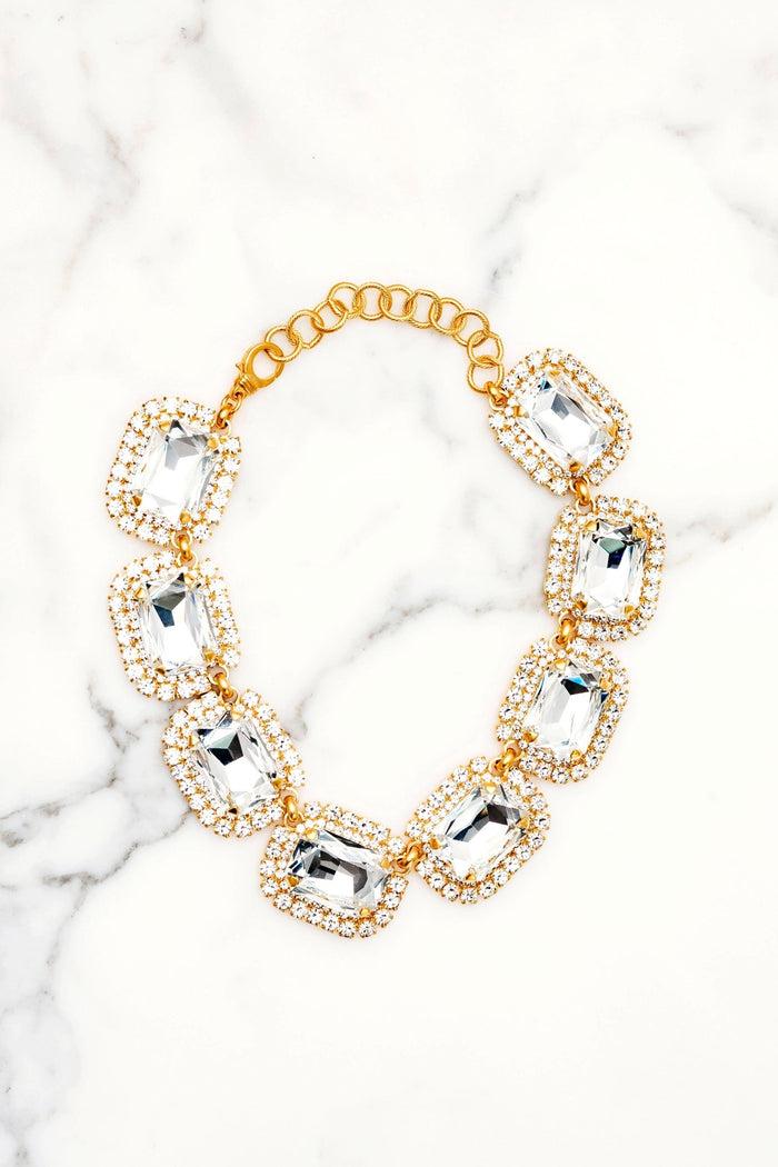 elizabeth cole Danika Necklace Crystal
