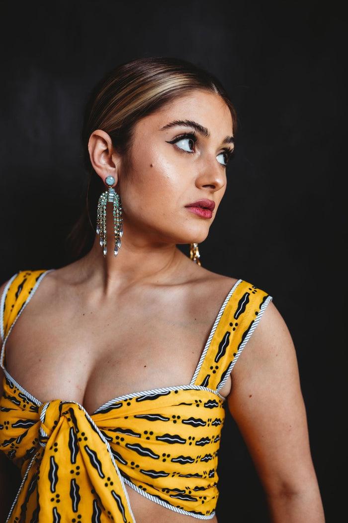 Elizabeth Cole Darla Earrings Blue