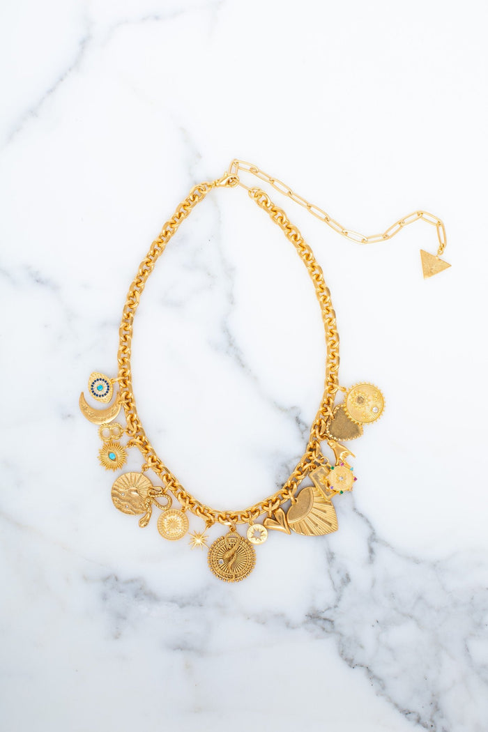 elizabeth cole Dayanna Necklace Gold