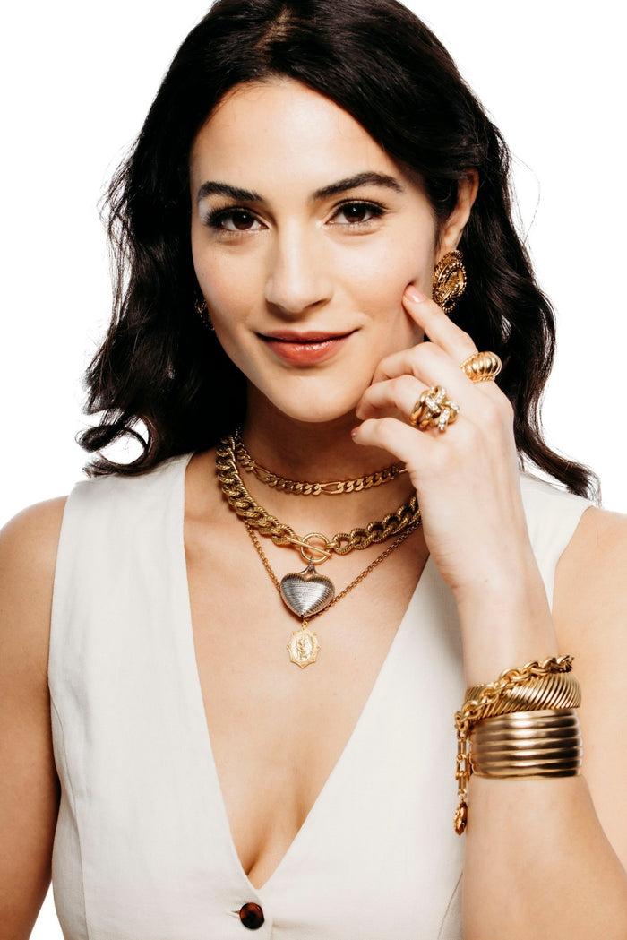 Elizabeth Cole Deborah Necklace Gold