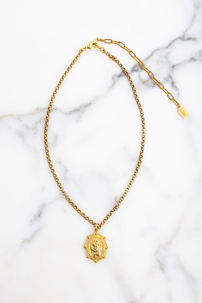 elizabeth cole Deborah Necklace Gold