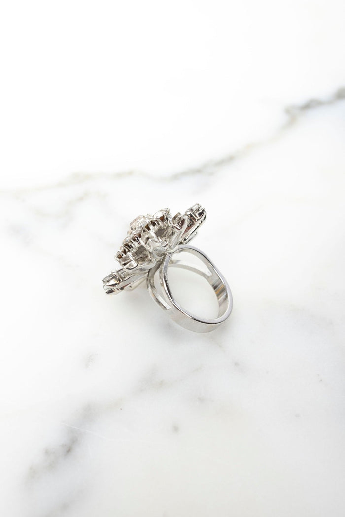 Elizabeth Cole Diana Ring Crystal
