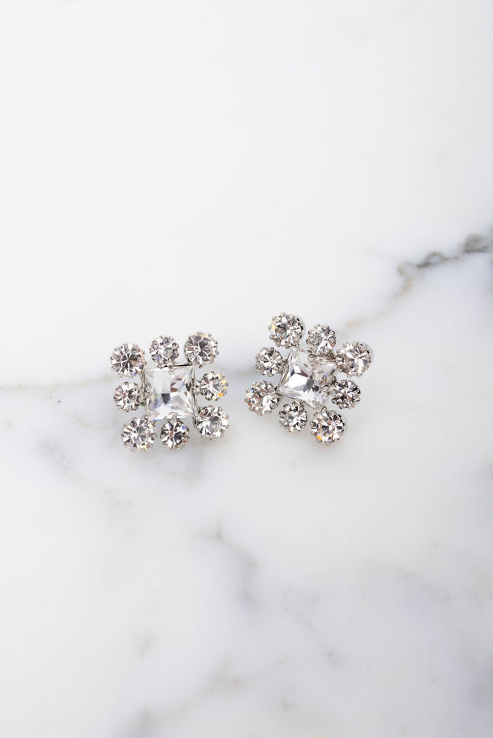 elizabeth cole Diantha Earrings Crystal