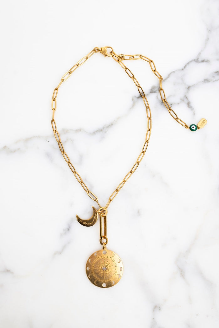 elizabeth cole Dream Necklace Gold