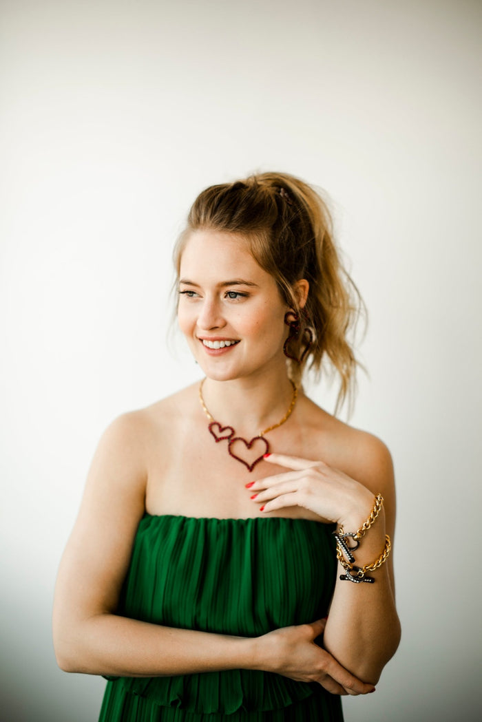 Elizabeth Cole Emilia Earrings Pink